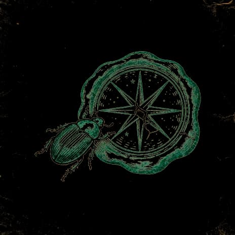 An engraved almanac emblem for dreaming of Cockroaches