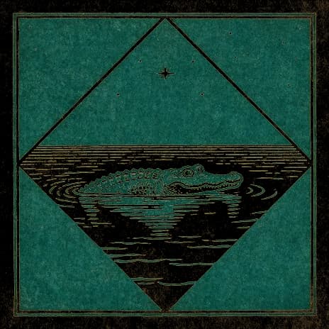 An engraved almanac emblem for dreaming of Alligator