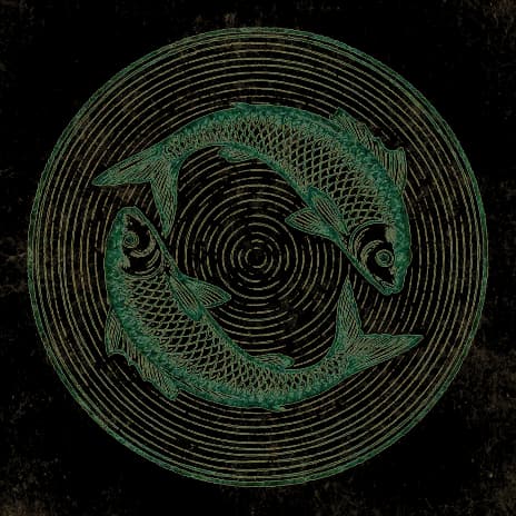 An engraved almanac emblem for dreaming of Fish